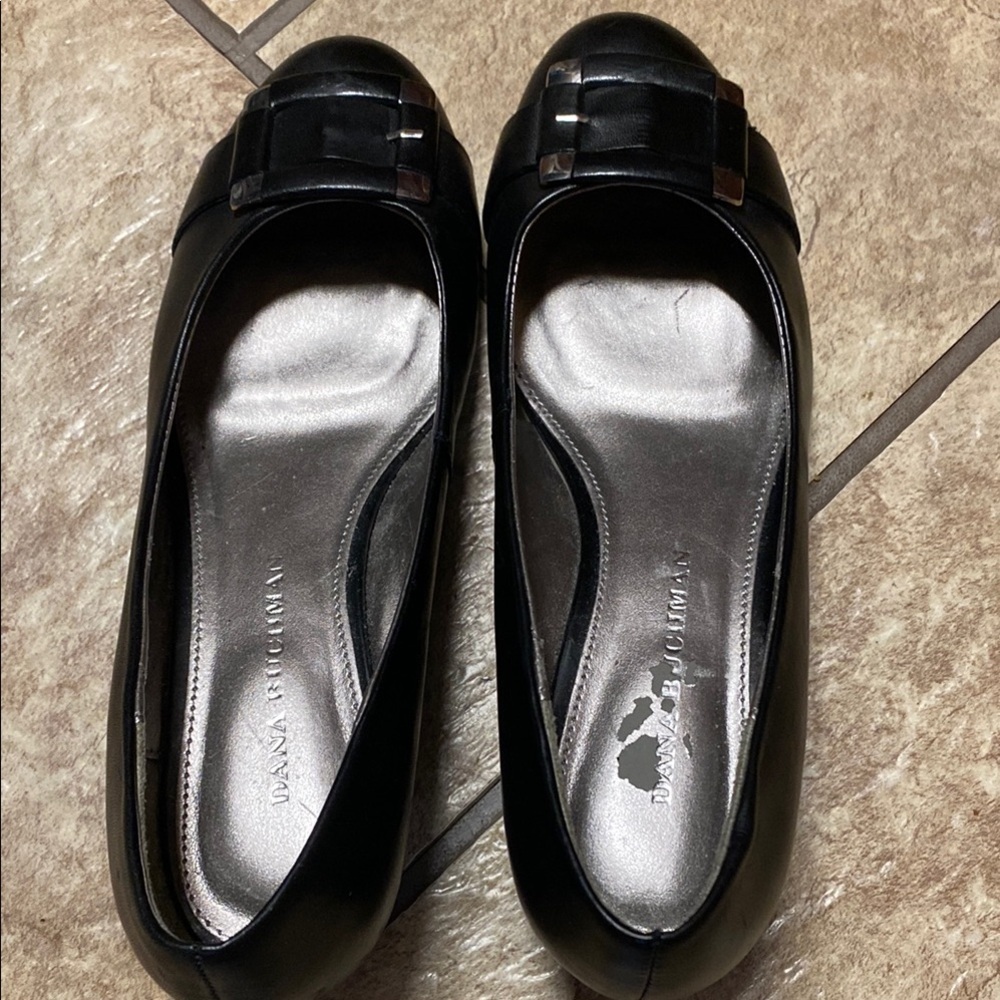 Dana Buchman Black 7M Sleek Dress Shoes Office Wedding Guest Academia